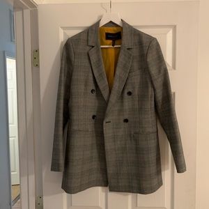 BCBGMaxAzria Houndstooth Double Breasted Blazer